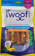 Coconut Pork Roll Dog Treats